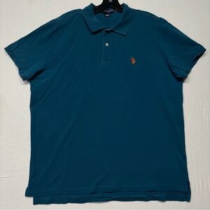 U.S. Polo Assn. Performance Pique Polo Shirt Men's XL Blue
